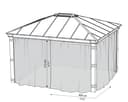 Palram - Canopia Dallas Garden Gazebo Netting Set | Grau 5