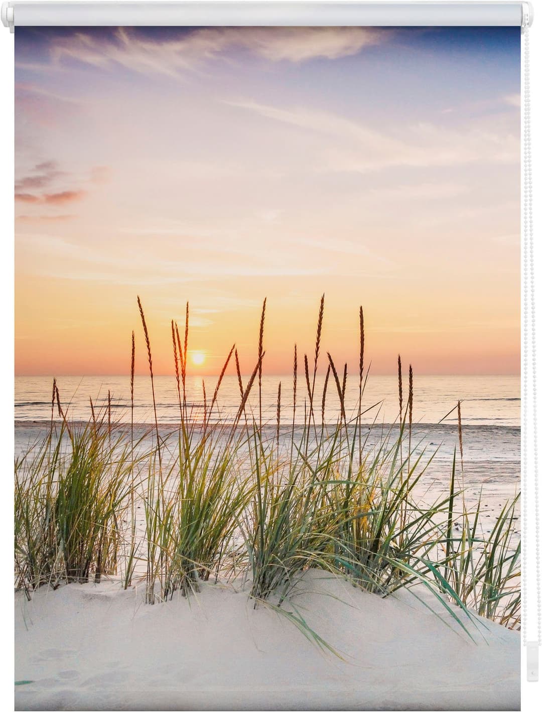 Seitenzugrollo Rollo Klemmfix Nordseestrand | Mehrfarbig