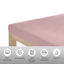 OTTO home Spannbettlaken Topper Basic | Rosa 2