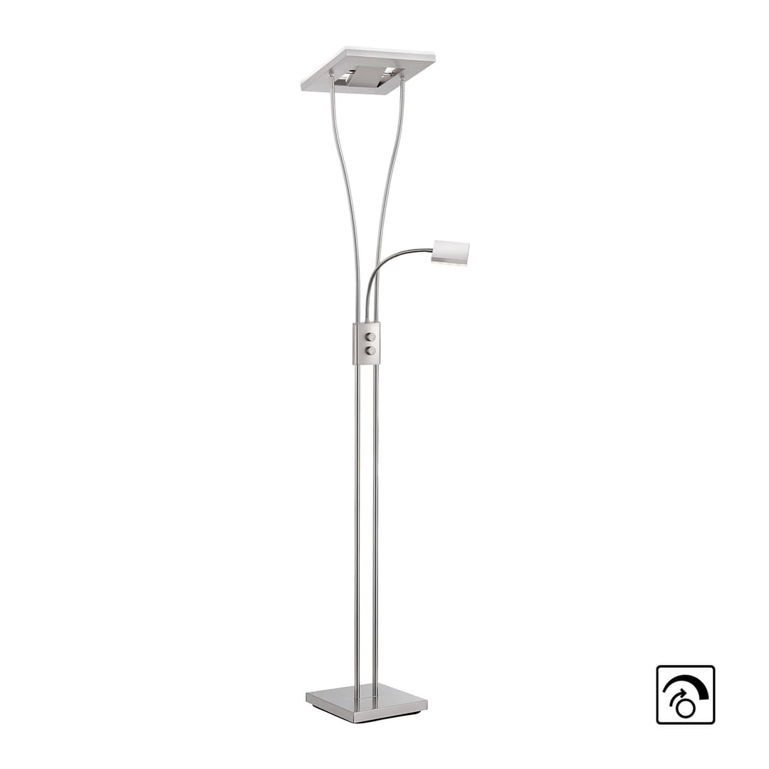 JUST LIGHT Stehlampe HELIA | Silber