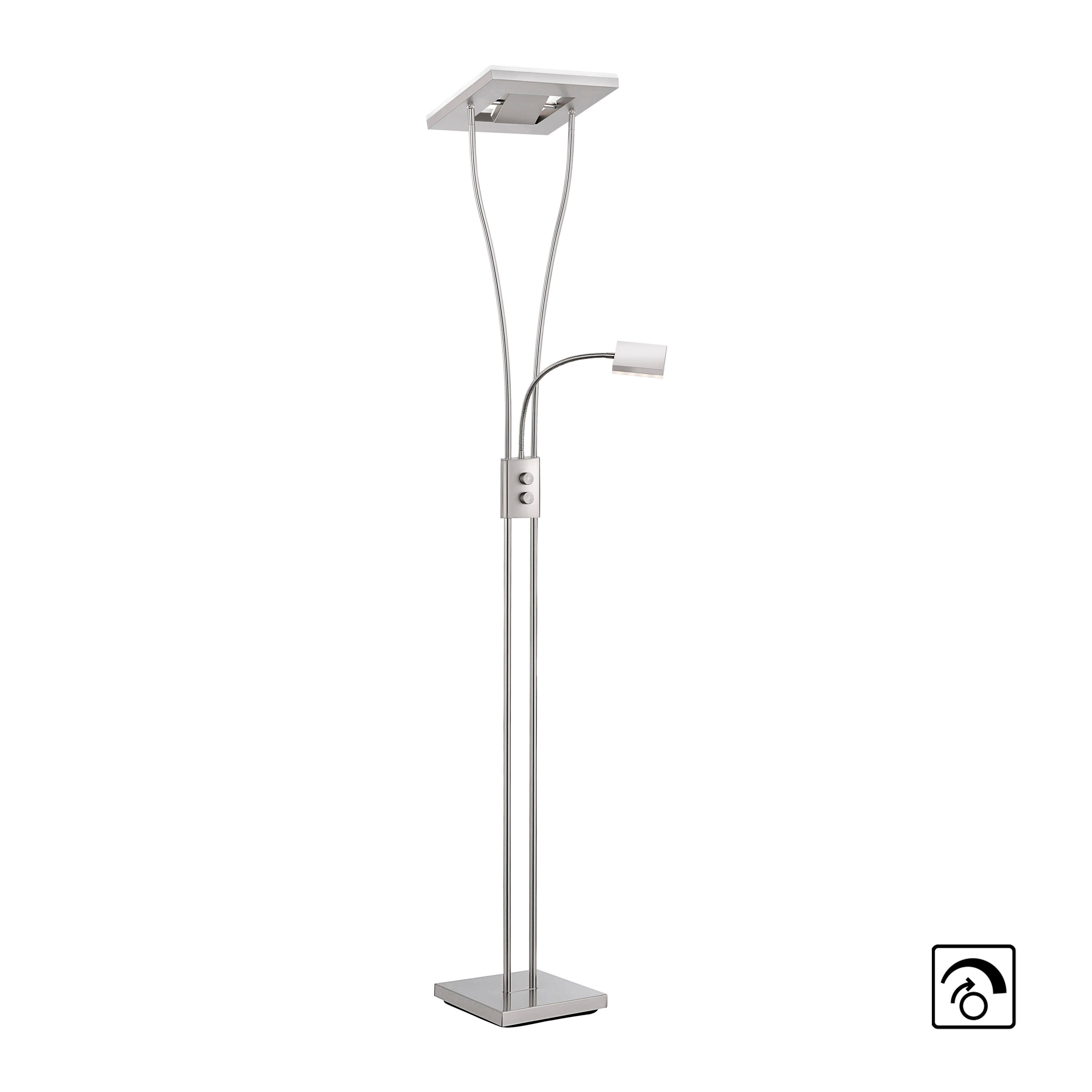 JUST LIGHT Stehlampe HELIA | Silber