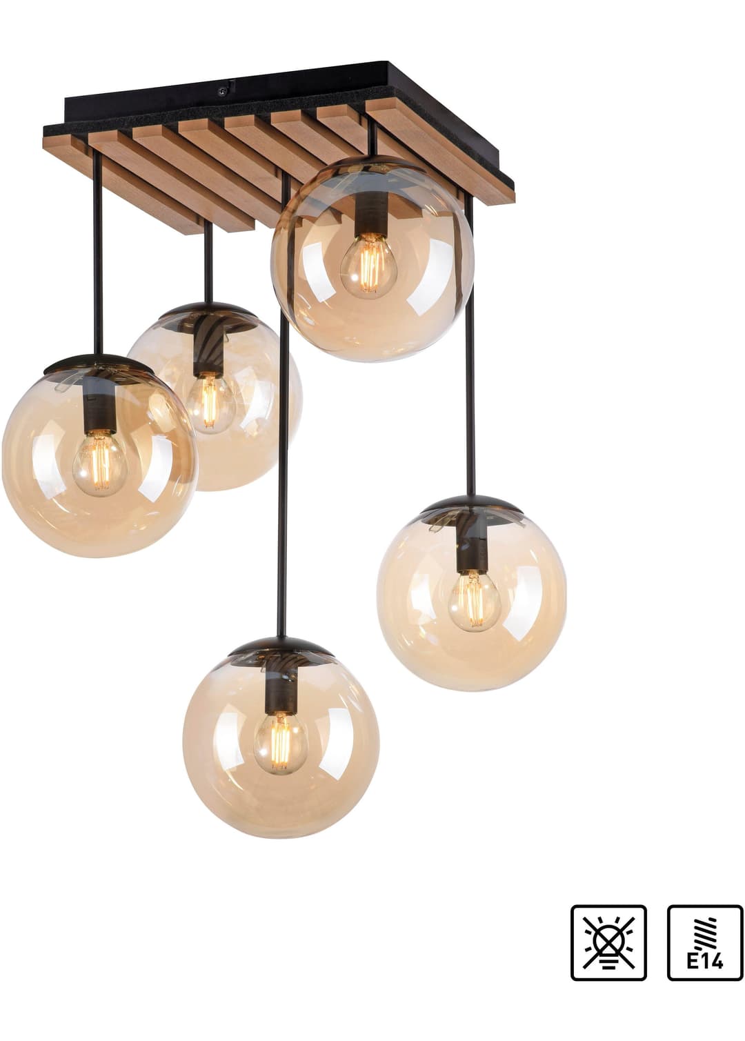 OTTO home Deckenleuchte Evinnia | Braun