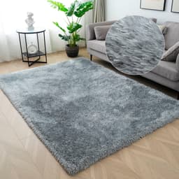 OTTO home Micro Shaggy Hochflor-Teppich | Grau