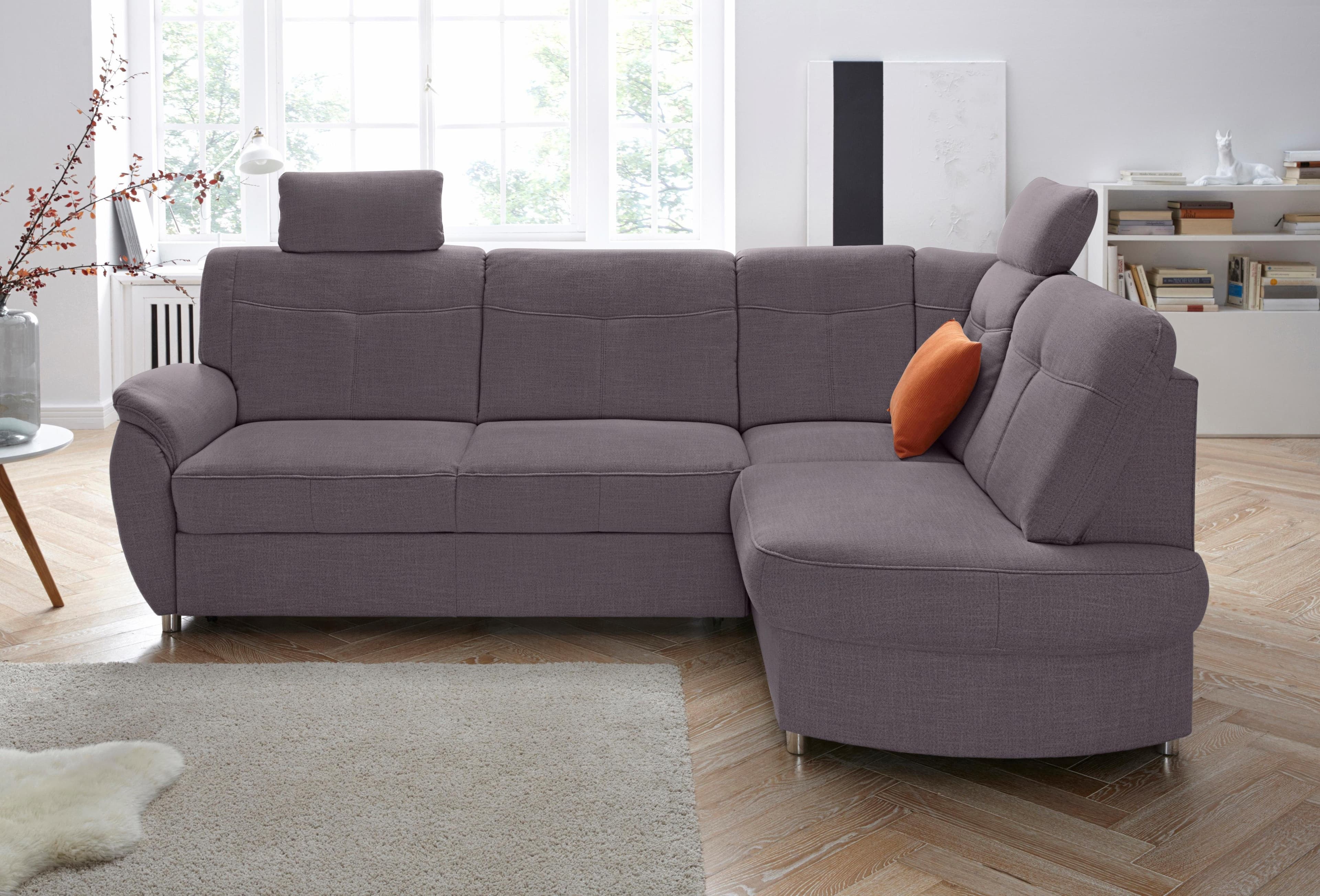 sit&more Ecksofa Sonoma L-Form | Grau