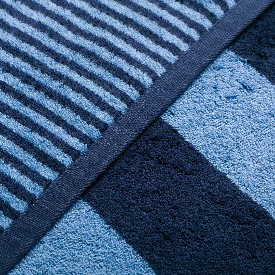 Möve Handtücher Block Streifen | Blau