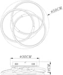 GLOBO LIGHTING LED Deckenleuchte BARNA | Gold 3