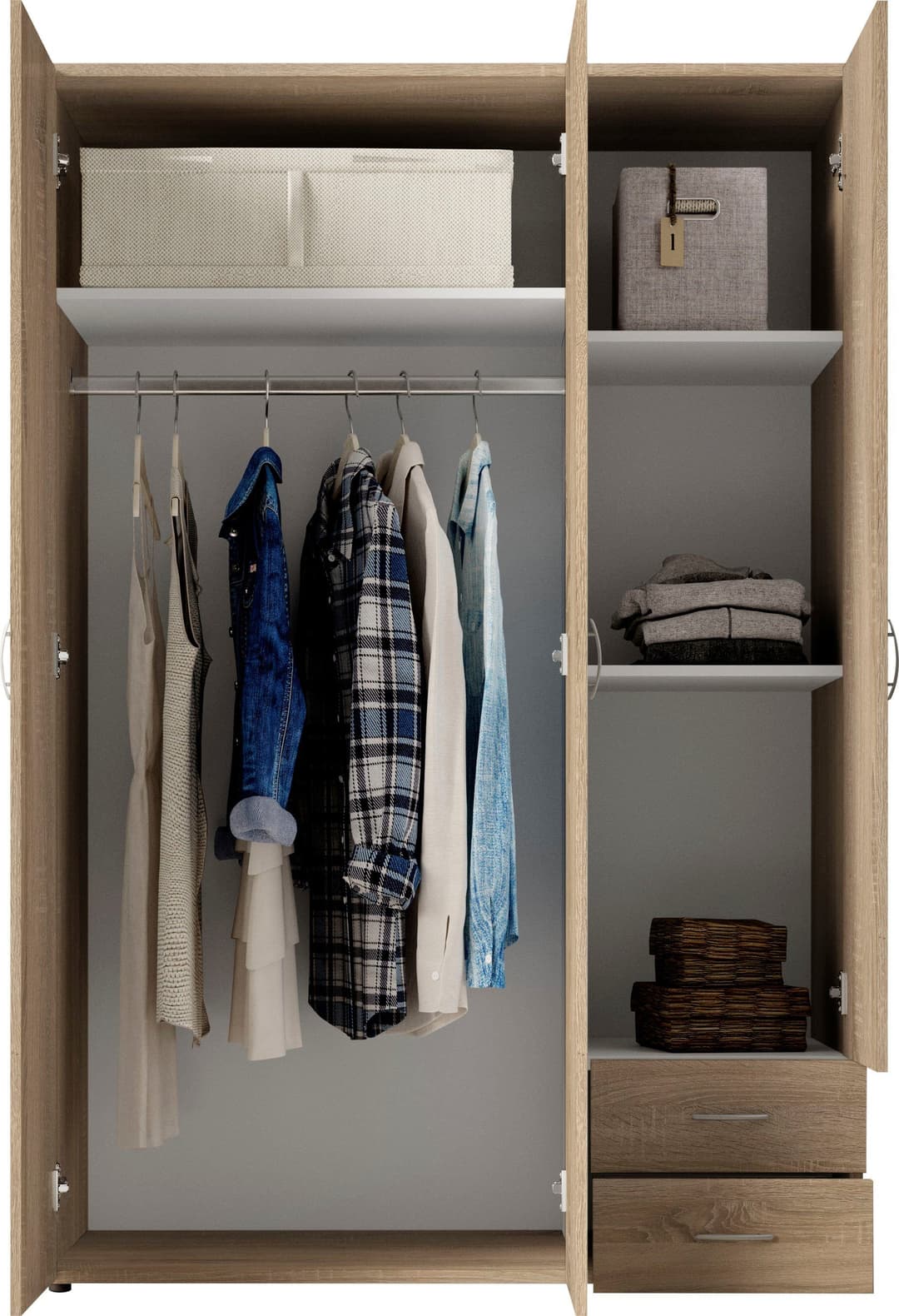 Schlafkontor Kleiderschrank Joe | Holztöne