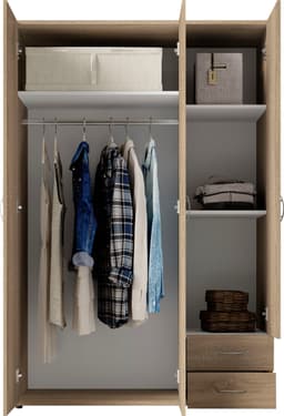 Schlafkontor Kleiderschrank Joe | Holztöne