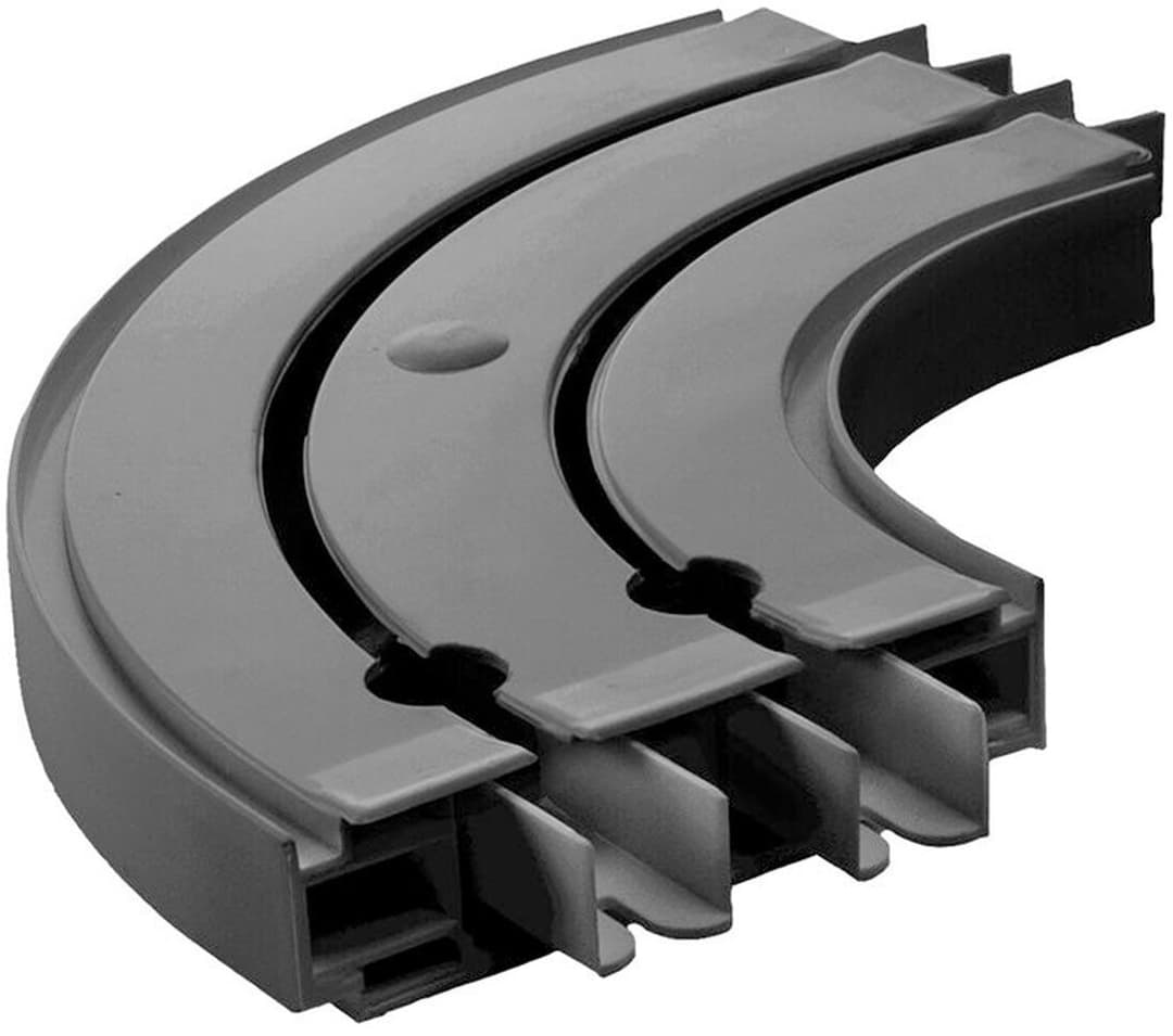 SN DECO GROUP Gardinenschiene Aussenbogen | Schwarz