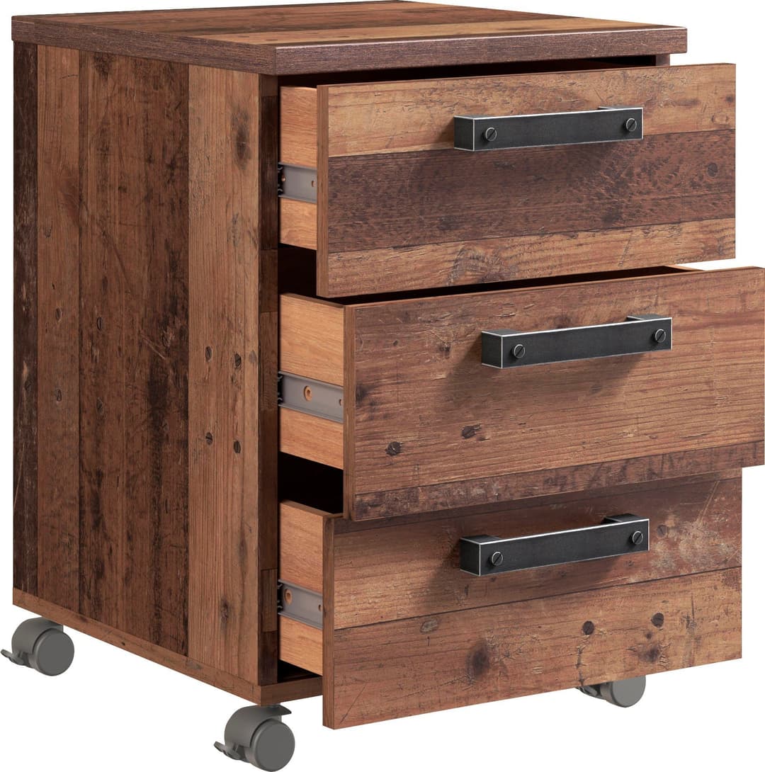 FORTE Rollcontainer Clif | Holztöne