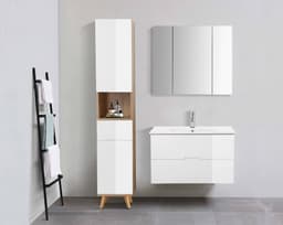 welltime Badmöbel-Set Lund | Holztöne