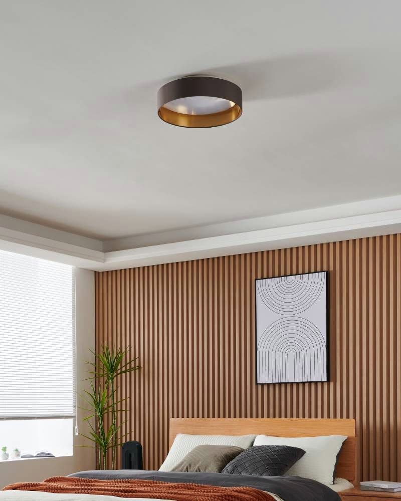 EGLO LED Deckenleuchte Maserlo | Braun