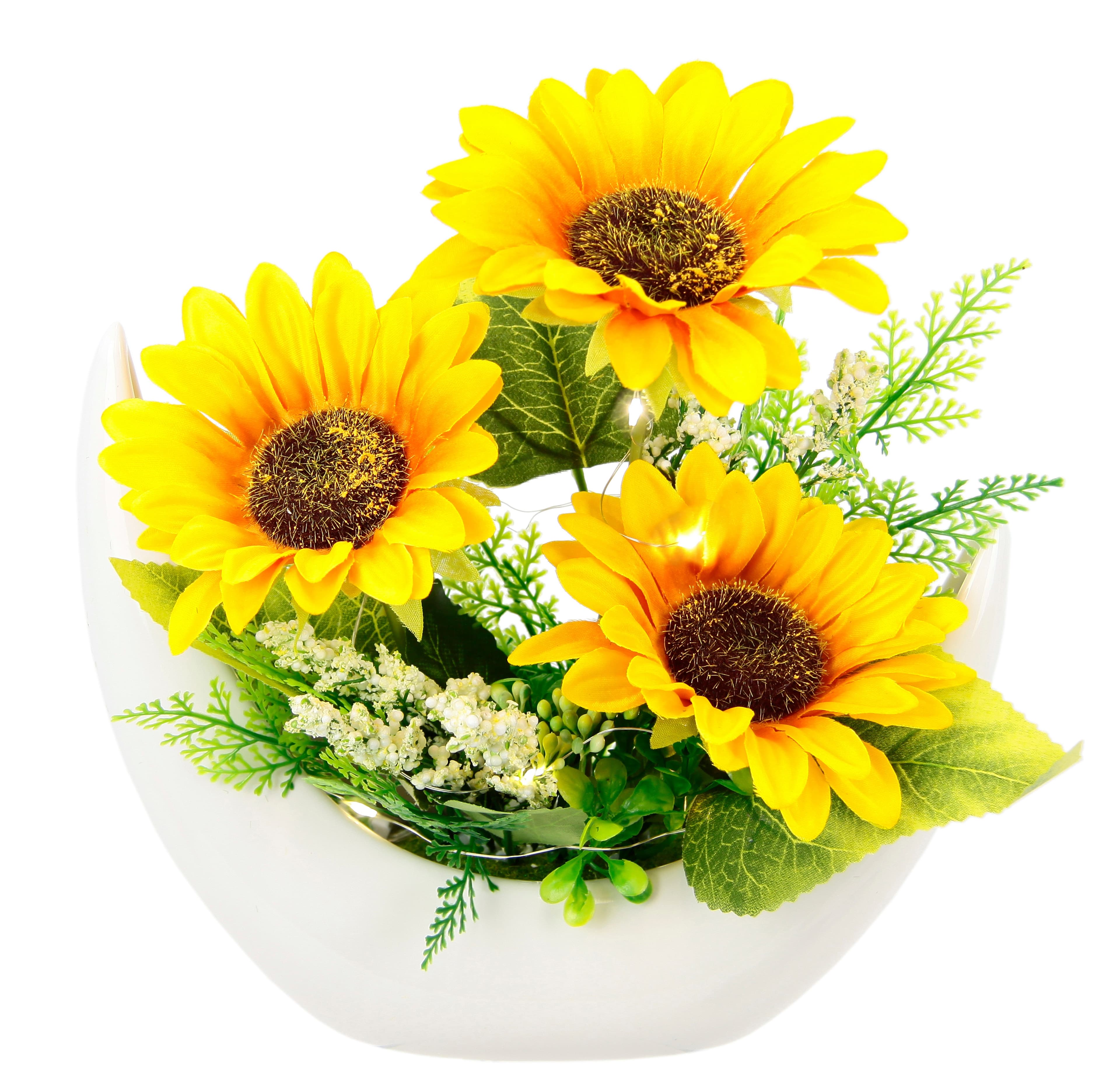 Kunstblumen Arrangement Sonnenblumen | Gelb