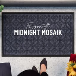 Wecon home Fußmatte Midnight Mosaic | Grau