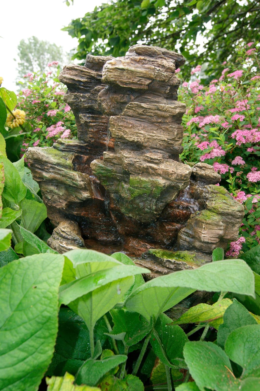 Ubbink Gartenbrunnen Wasserfall Chios | Silber