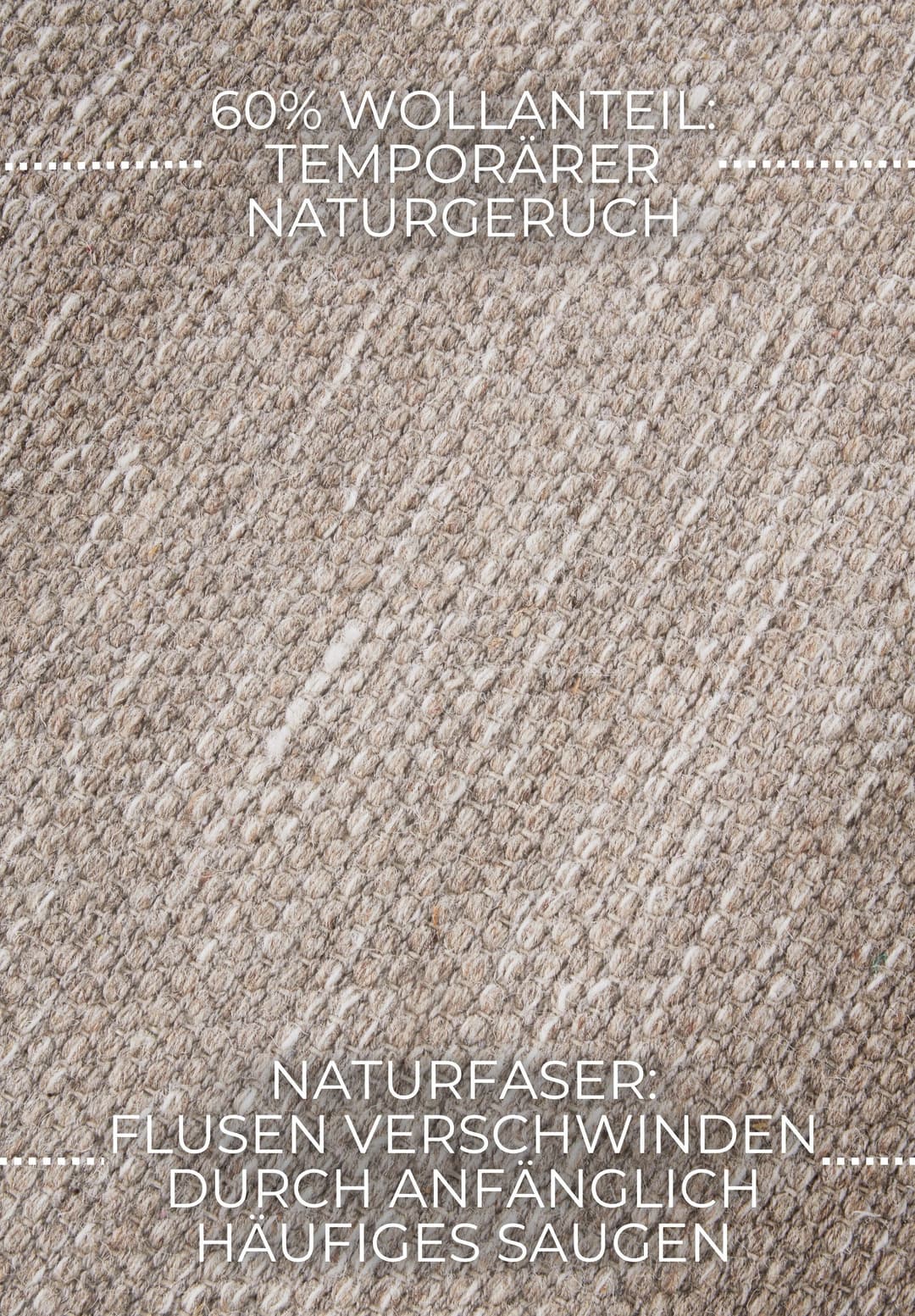 ELLE DECORATION Wollteppich Pradesh | Beige