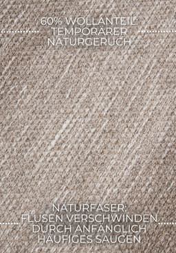 ELLE DECORATION Wollteppich Pradesh | Beige