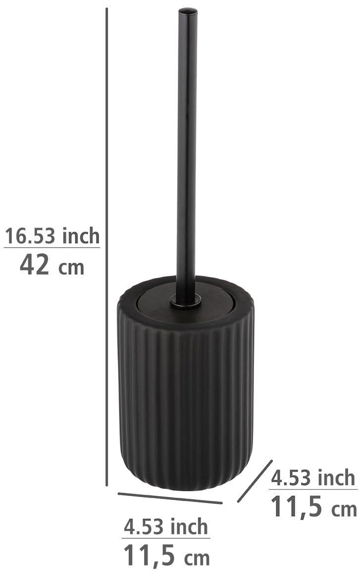 Wenko WC-Garnitur Belluno | Schwarz
