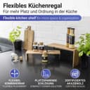 WENKO Küchenregal Modell Vali Akazie | Holztöne 2