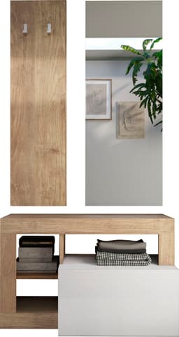 Home affaire Garderobenpaneel Hamburg | Holztöne