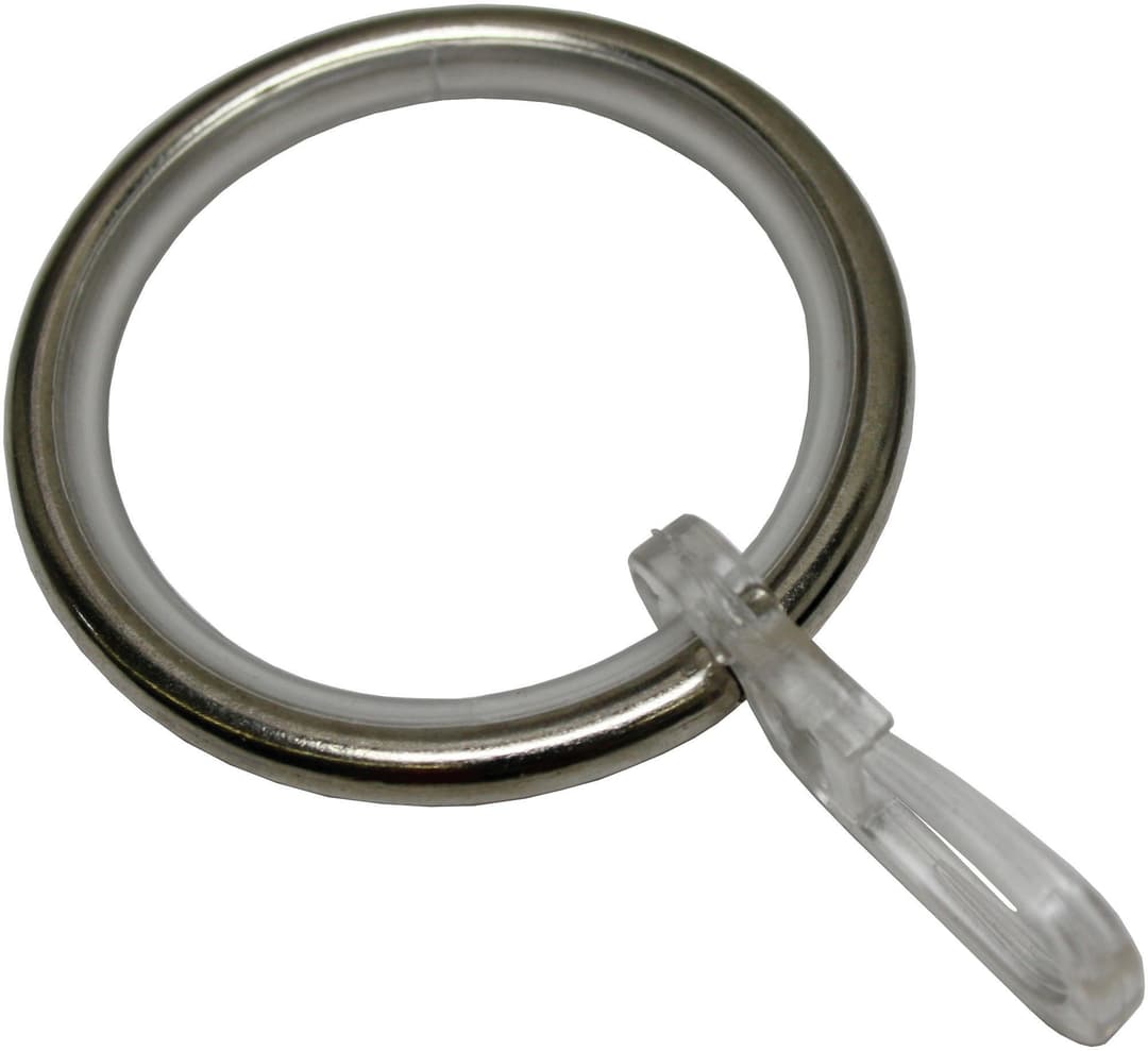 GARDINIA Gardinenring mit Gleiteinlage | Silber