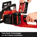 Einhell Akku-Kettensäge GE-LC 36/35 Li SOLO | Rot 5