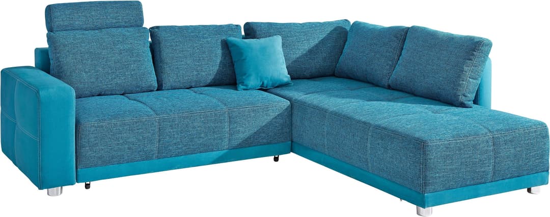 Jockenhöfer Gruppe Ecksofa Orlando L-Form | Türkis