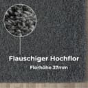 OTTO home Hochflor-Teppich Banji | Grau 5