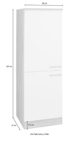 OPTIFIT Hochschrank Kalmar | Schwarz