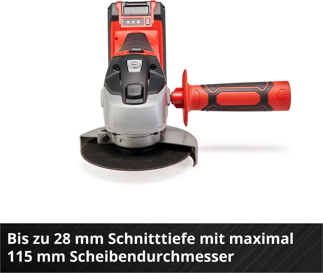 Einhell Akku-Winkelschleifer TC-AG 18/115 Li-Solo | Rot