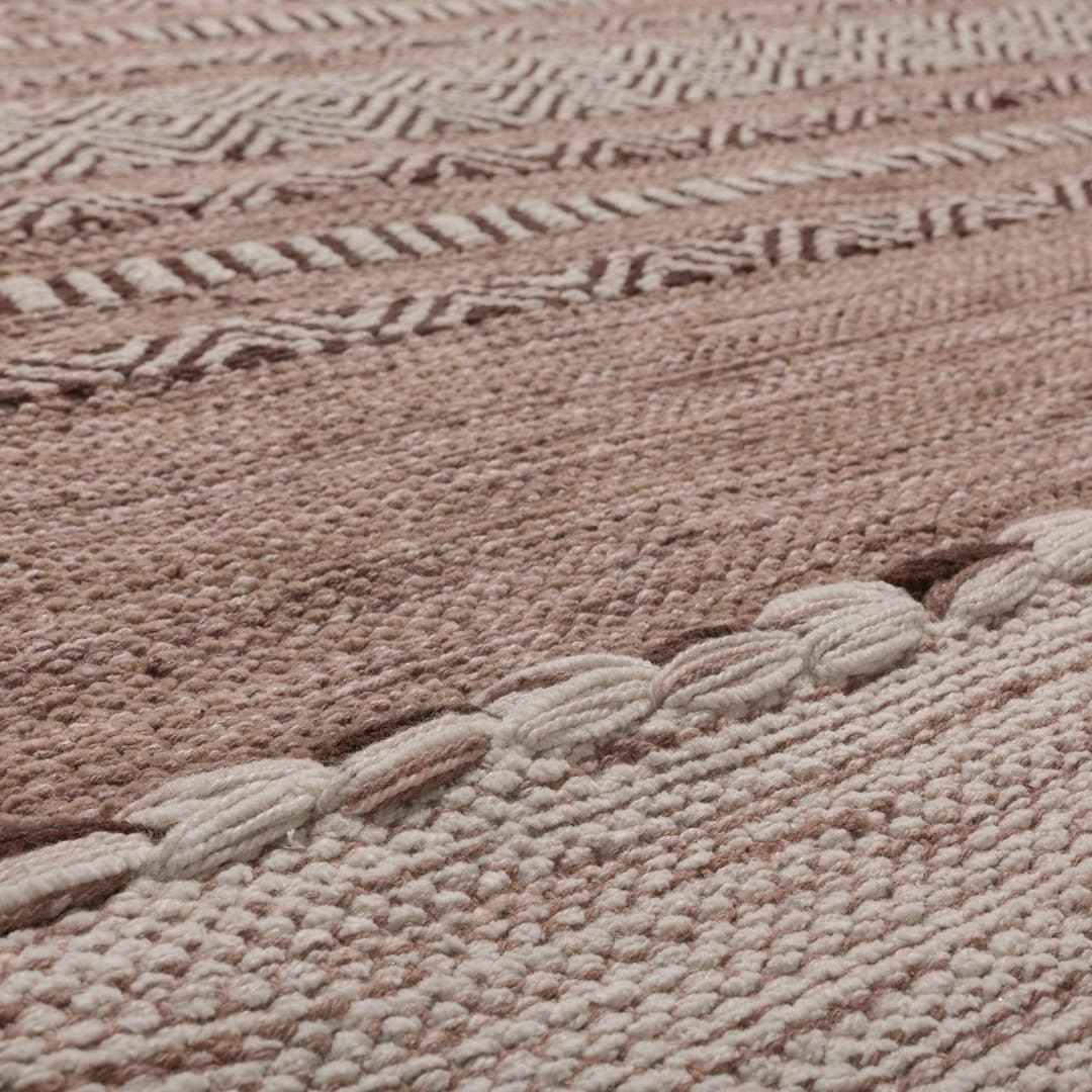 Paco Home Teppich Kilim 217 | Beige