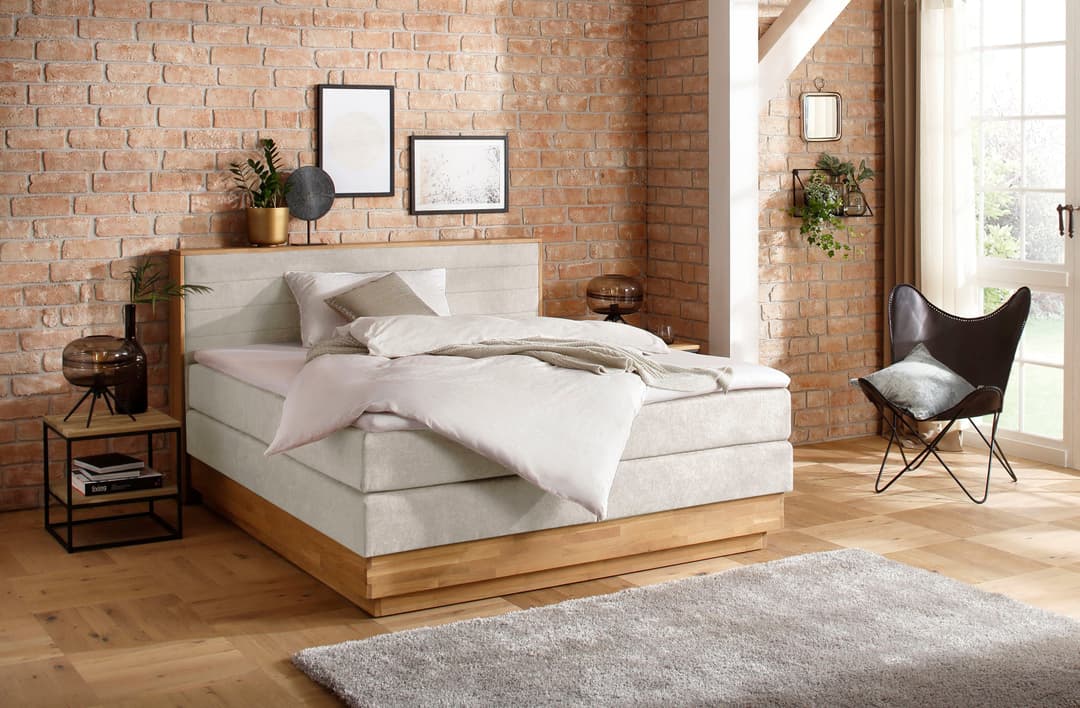 Home affaire Boxspringbett Cavan | Beige