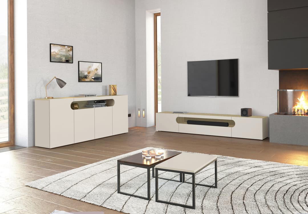 Home affaire Lowboard REAL TV-Möbel | Weiß