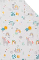 s.Oliver Junior Einhorn Flanellfleecedecke | Mehrfarbig 2