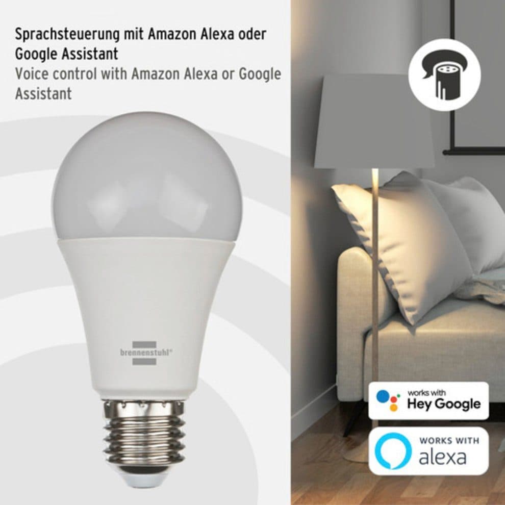 Brennenstuhl LED-Leuchtmittel Connect WiFi SB 810 | Weiß