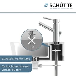 Schütte Waschtischarmatur Cornwall | Silber