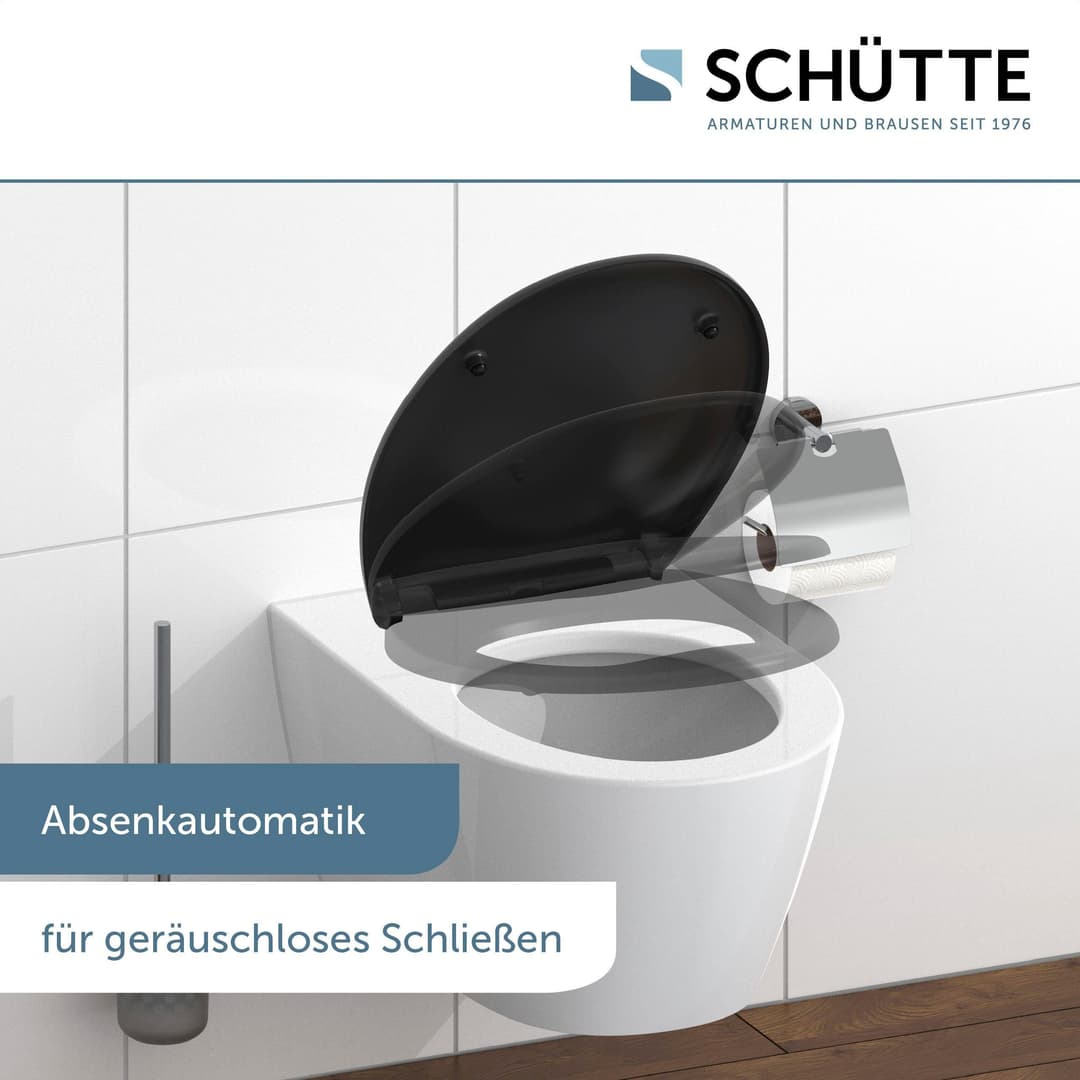 Schütte WC-Sitz | Schwarz