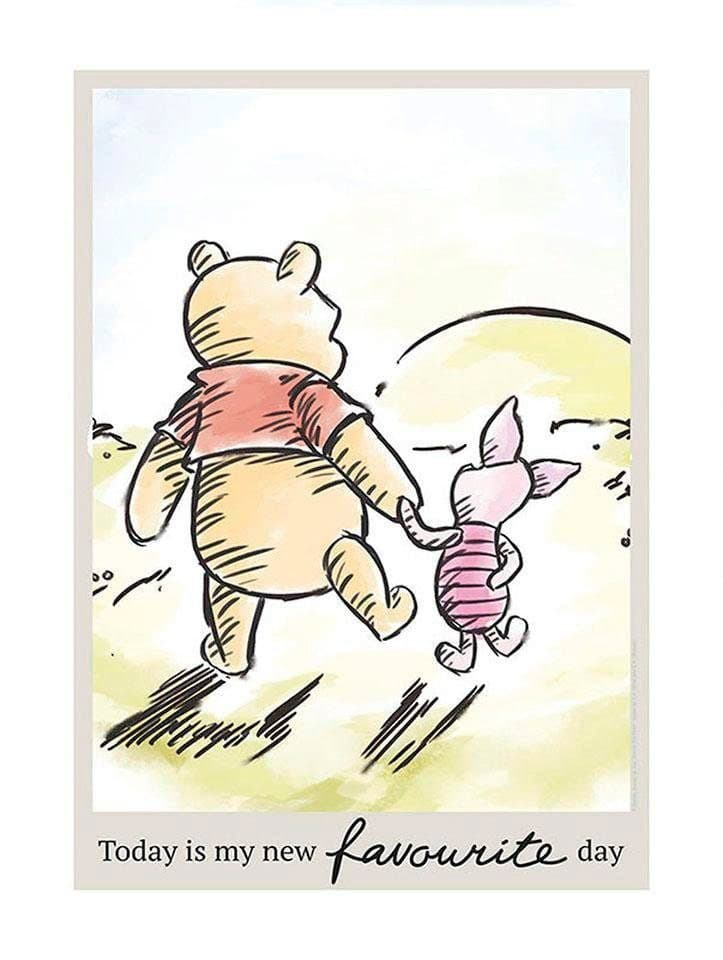 Komar Bild Winnie the Pooh Today | Mehrfarbig