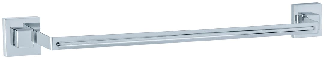 Wenko Handtuchhalter Vacuum-Loc Quadro, Badetuchstange Uno | Silber