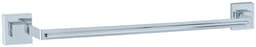 Wenko Handtuchhalter Vacuum-Loc Quadro, Badetuchstange Uno | Silber