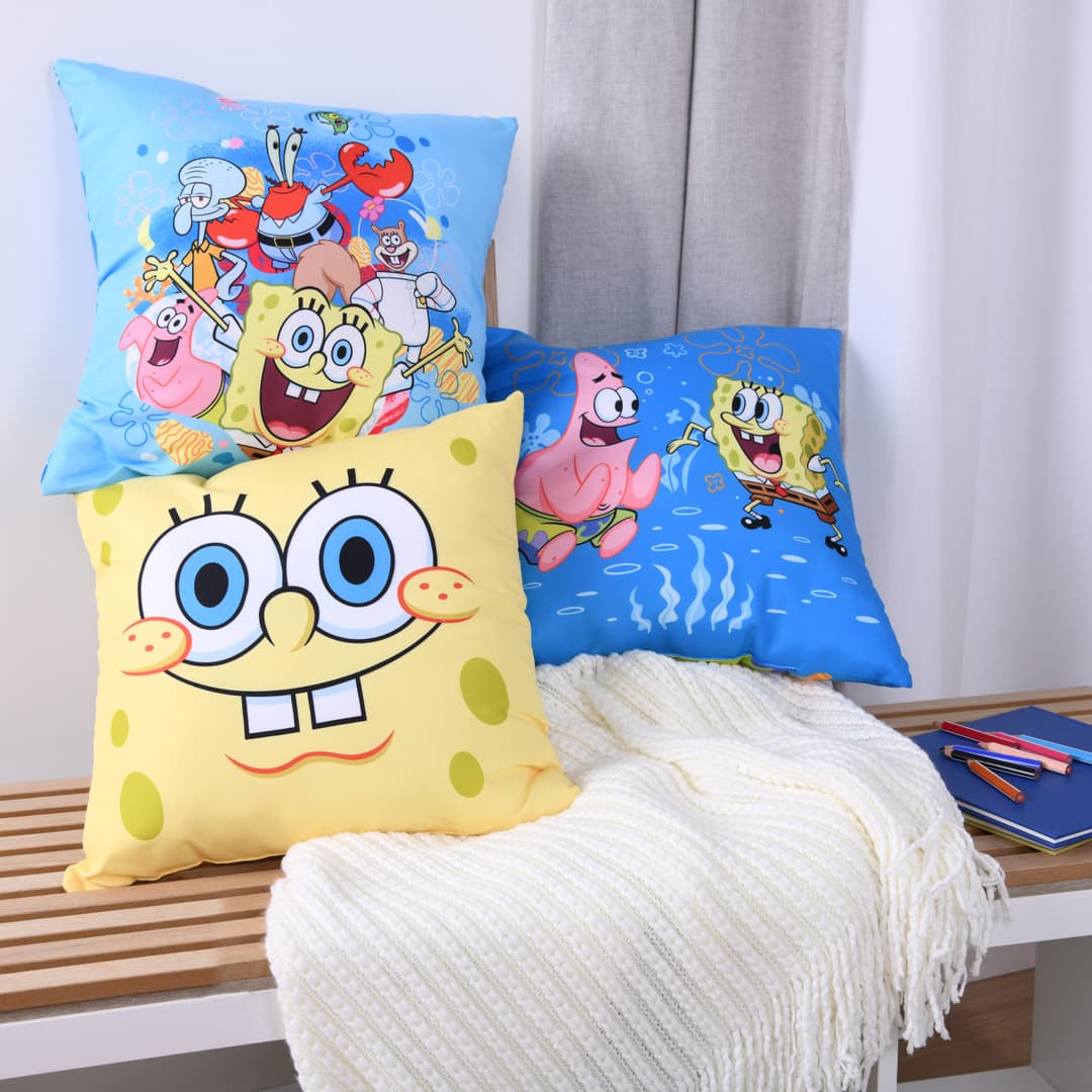 Sponge Bob Dekokissen Set | Mehrfarbig