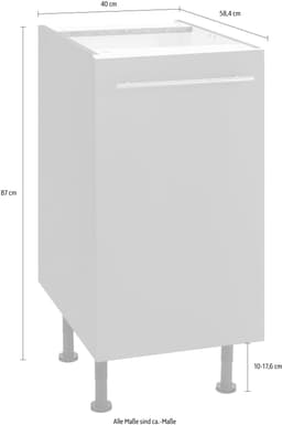 OPTIFIT Unterschrank Bern | Grau