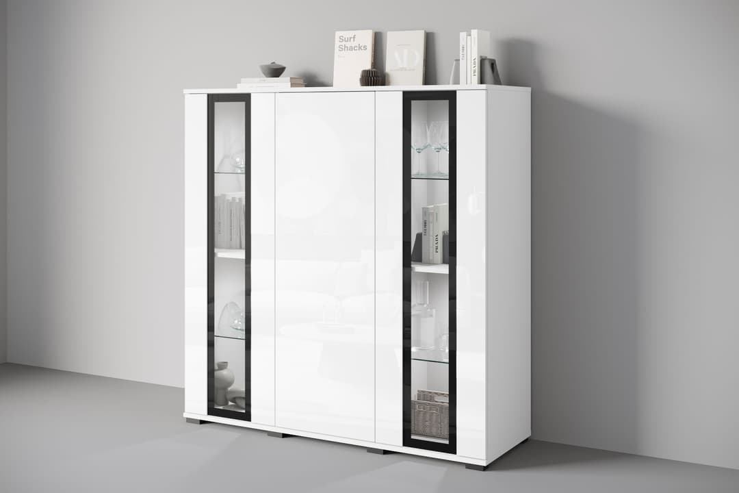 Home affaire Highboard Caro | Weiß