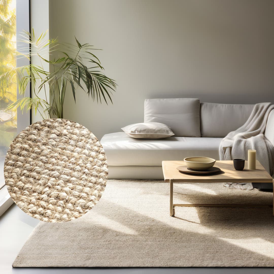 HANSE Home Teppich Jaipur Juteteppich | Beige