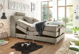 ED EXCITING DESIGN Boxspringbett Palermo | Beige