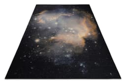 Wecon home Teppich Galactic Glow | Schwarz