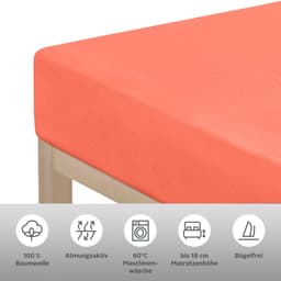 OTTO home Spannbettlaken PHYSALIS | Orange