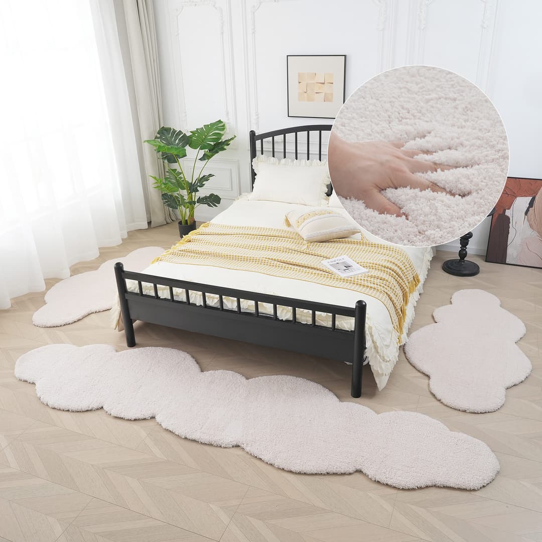 OTTO home Bettumrandung Microfaser Teppich Magong | Beige