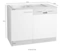 OPTIFIT Spülenschrank Kalmar | Braun 4