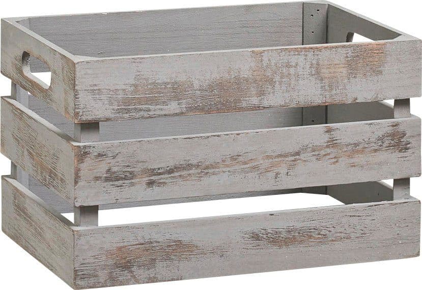 Zeller Present Holzkiste Vintage | Grau